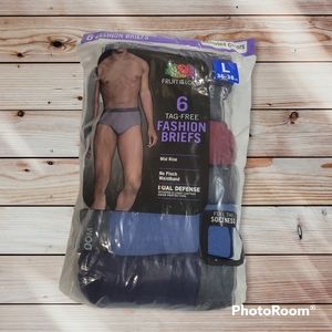NWT men's fruit of the loom briefs size large